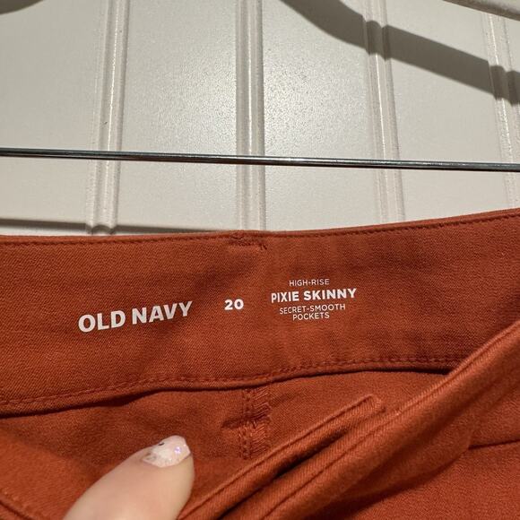Old Navy Pixie Skinny Pants Ginger Spice NEW Size 20 - Picture 5 of 7